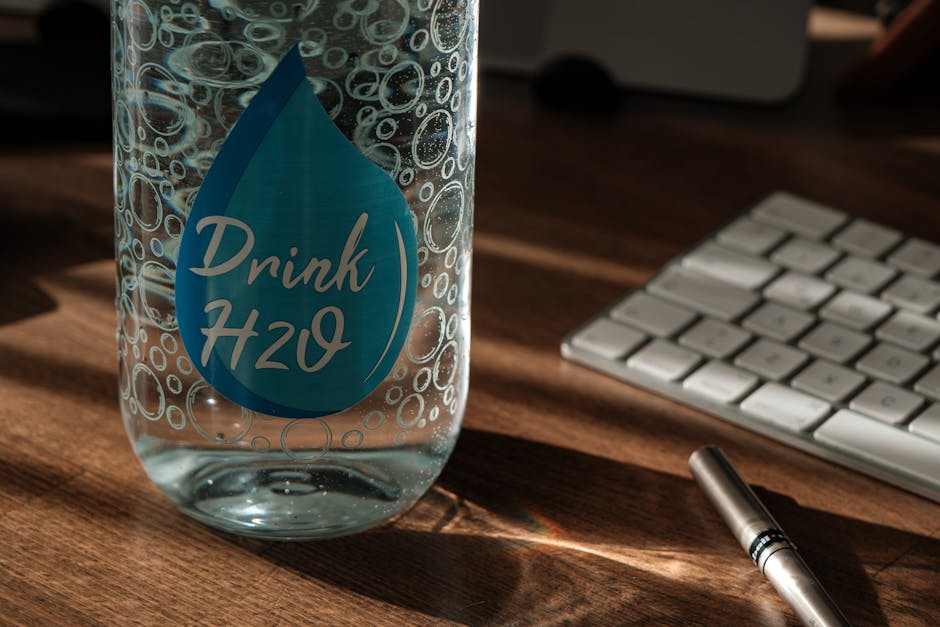 H2O, ガラス瓶, キーボードの無料の写真素材